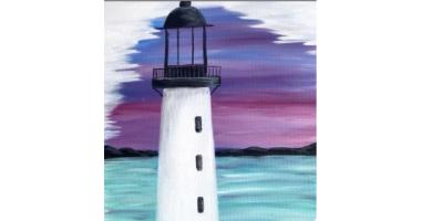 60min Drawing Lesson: Lighthouse Painting Scenery