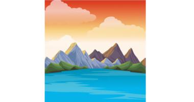 60min Drawing Lesson: Mountain Scenery