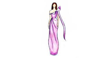 60min Fashion Sketching Lesson - Elegant Gown